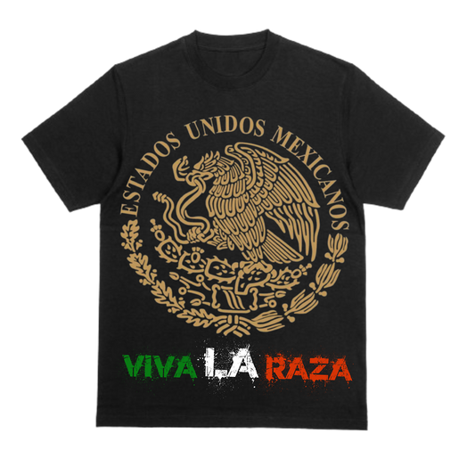 "Viva La Raza" Black Tee