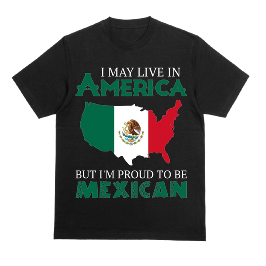 "Proud Mexican" Black Tee