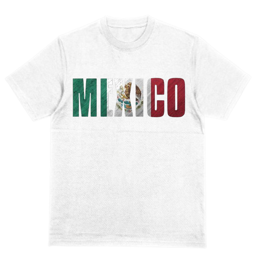 "Mexico Logo" White Tee