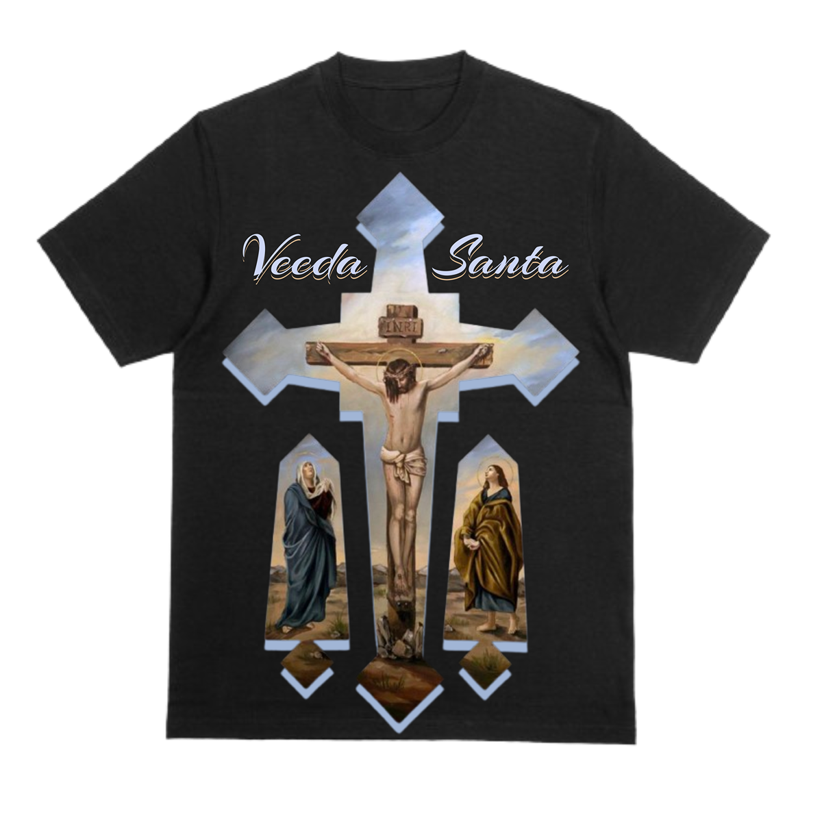 "Crucified" Black Tee