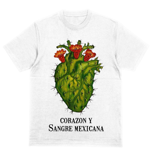 "Corazon Mexicano" White Tee