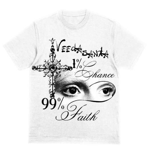 "Faith" Veeda Santa White Tee